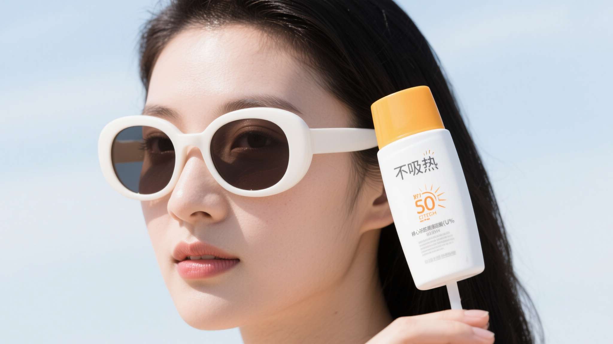 白色之所以让人感觉凉爽，是因为它对可见光的反射率较高，看起来"不吸热"。但防晒和